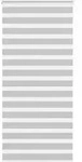 vidaXL Doppelrollo Hellgrau 95x200 cm Stoffbreite 90,9 cm Polyester