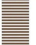 vidaXL Doppelrollo Braun 140x200 cm Stoffbreite 135,9 cm Polyester
