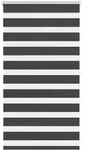 vidaXL Doppelrollo Schwarz 80x100 cm Stoffbreite 75,9 cm Polyester