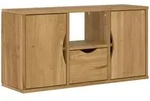vidaXL TV-Schrank mit Schublade ODDA 79x24x40 cm Massivholz Kiefer