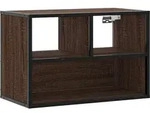 vidaXL TV-Schrank Braun Eiche 60x31x39,5 cm Holzwerkstoff und Metall