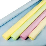 Papstar 25 Papiertischtuch mit Damastpr&auml;gung je 8 m x 1 m farbig sortiert...