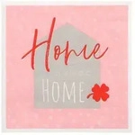 Papstar 200 Servietten, 3-lagig 1/4-Falz 33 cm x 33 cm "Sweet Home"