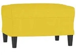 vidaXL Fu&szlig;hocker Hellgelb 60x50x41 cm Stoff