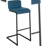 CLP Barhocker port Schwarz blau/Stoff