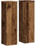 vidaXL Pflanzenst&auml;nder 2 Stk. Altholz-Optik 17x17x60 cm Holzwerkstoff