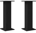 vidaXL Pflanzenst&auml;nder 2 pcs Schwarz Eichen-Optik 30 x 30 x 80 cm