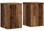 vidaXL Pflanzenst&auml;nder 2 Stk. Altholz-Optik 25x25x35 cm Holzwerkstoff