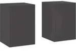 vidaXL Pflanzenst&auml;nder 2 pcs Schwarz 24 x 24 x 35 cm Stahl