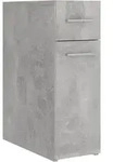 vidaXL Apothekerschrank Betongrau 20x45,5x60 cm Holzwerkstoff