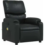 vidaXL Massagesessel Schwarz Kunstleder