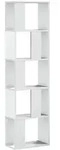 vidaXL B&uuml;cherregal 5 B&ouml;den Wei&szlig; 45x23,5x162,5 cm Holzwerkstoff