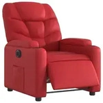 vidaXL Relaxsessel Elektrisch Rot Kunstleder