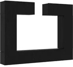vidaXL TV-Schrank-Set 6 pcs Schwarz Eichen-Optik 100 x 30 x 30 cm