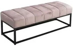 Sitzbank FineBuy Polsterbank Samt 108 cm Bettbank Flurbank Modern Bank Garderobe