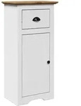 vidaXL Badschrank BODO Wei&szlig; und Braun 44x30x90 cm