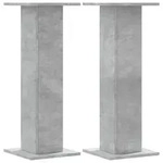 vidaXL Pflanzenst&auml;nder 2 Stk. Betongrau 30x30x80 cm Holzwerkstoff