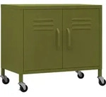 vidaXL Lagerschrank Olivgr&uuml;n 60x35x56 cm Stahl
