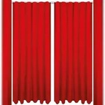Bestlivings 2er Set Dekoschal Ellen,Universalband, inkl. Raffhalter 140 x 145...