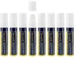 Securit&reg; 8er-Set Fl&uuml;ssigkreidemarker &ndash; Wei&szlig; &ndash; Rechteckige Spitze 7-15mm