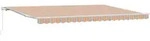 vidaXL Manuelle Einziehbare Markise Gestreift 500x350 cm