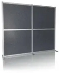Akustik Trennwand / Stellwand FLEXMIUT MODUL 167x192 PET grau hjh OFFICE