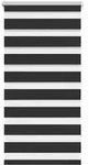 vidaXL Doppelrollo Seitenzug 80 x 150 cm schwarz