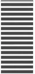 vidaXL Doppelrollo Schwarz 95x230 cm Stoffbreite 90,9 cm Polyester