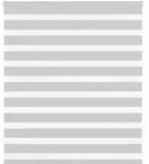 vidaXL Doppelrollo Hellgrau 120x100 cm Stoffbreite 115,9 cm Polyester