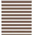 vidaXL Doppelrollo Braun 135x150 cm Stoffbreite 130,9 cm Polyester