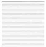 vidaXL Doppelrollo Wei&szlig; 145x150 cm Stoffbreite 140,9 cm Polyester