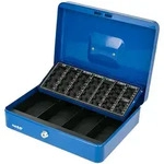 HMF 4215-05 Geldkassette mit M&uuml;nzz&auml;hlbrett, 30,5 x 24 x 8,5 cm, Blau