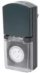 Perel Zeitschaltuhr, mechanisch, 230 V, 16 A, 3680 W, IP44, f&uuml;r au&szlig;en, Typ F