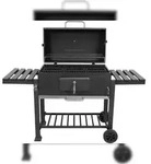 XXL Holzkohlegrill mit Gusseisenrost und H&ouml;henverstellung 78x42.5 cm