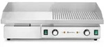HENDI Grill, halb glatt, halb gerippt, Budget Line, 400V/4400W, 720x460x(H)241mm