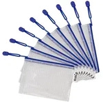 Tarifold Rei&szlig;verschlusstasche PVC blau A6 175x125mm VE=8 St&uuml;ck