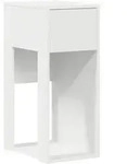 vidaXL Computer-Tower-Unterst&uuml;tzung mit wei&szlig;er Schublade 30 x 44 x 74 cm, Modell