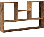 vidaXL Wandregal Altholz-Optik 99x15x60 cm Holzwerkstoff