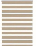vidaXL Doppelrollo Sandbraun 110x150 cm Stoffbreite 105,9 cm Polyester