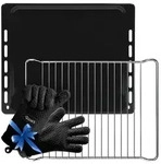 VIOKS Backblech passend wie Bauknecht 481241838128 mit Grillrost und 2x
