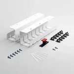 Albatros Kabelkanal Set D Weiss &ndash; Kabelmanagement aus pulverbeschichtetem...