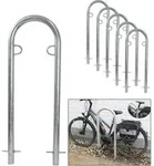Baumarktplus 5 x Fahrradanlehnb&uuml;gel 111,5 x 40 cm Stahl feuerverzinkt &Oslash; 49 mm