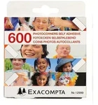 Exacompta 12990E 10x Packung mit 600 selbstklebenden Fotoecken - Kristall