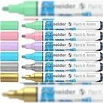 SCHNEIDER Jewelbox 6x Paint IT 320 4 mm gold, silber, hellblau, flieder, rosa, gr&uuml;n