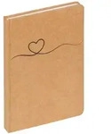 Notizbuch Tribal Heart, braun, 80 Blatt