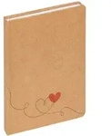 Notizbuch Love, braun, 80 Blatt