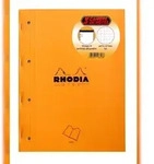 Rhodia Set 3 Notizbl&ouml;cke geheftet A4 kar 80Bl- Orange 118316C