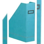 Rhodiarama Stehsammler aus Kunstleder, 10x25x31cm - T&uuml;rkis 318837C