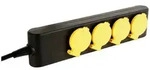 Perel Steckdosenleiste, 4 Klappdeckel, 4 Steckdosen Typ E, Kabel 1.5 m, 3G1.5,...
