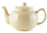 Price & Kensington Teekanne 1100 ml Steingut klassisch creme, f&uuml;r 6 Tassen
